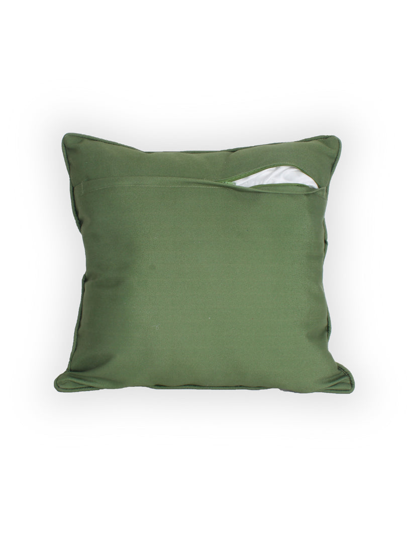 Polycotton Tufted Cushion Cover | Pack of 1 | Ideal for sofas, beds, and lounge chairs