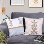 Load image into Gallery viewer, Both Side Block Print Summer Buds Cushion Cover Set of 2