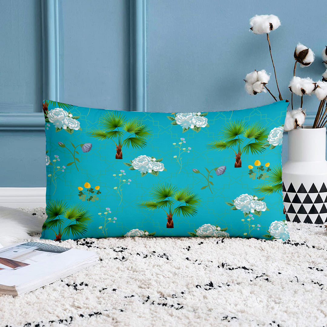 Soft Touch Luxurious Animal Printed Cotton Canvas Rectangular Cushion Cover Set of 2