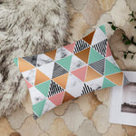 Load image into Gallery viewer, Geometrical Printed Cotton Canvas Rectangular Cushion Cover Set of 2