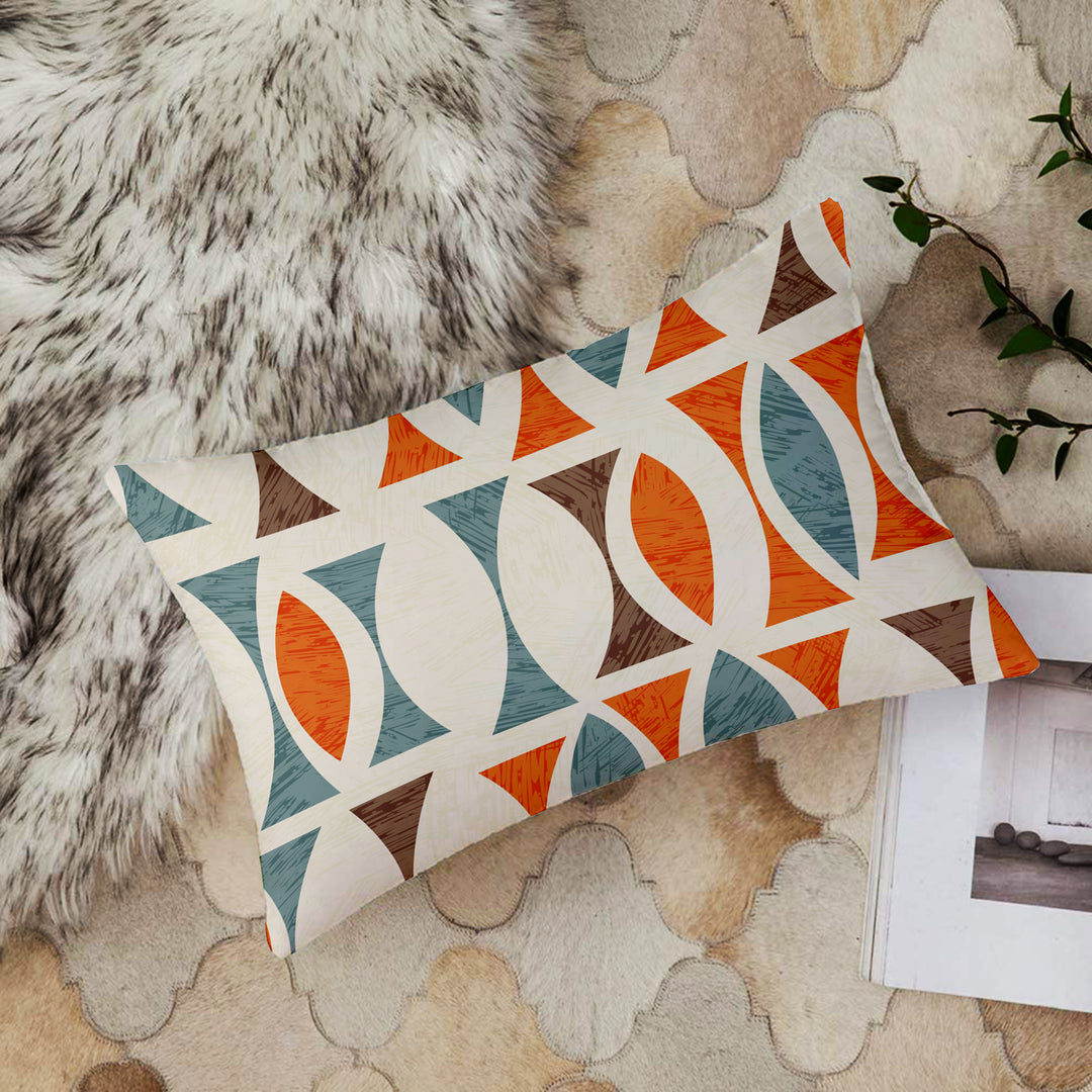 Soft Touch Luxurious Printed Cotton Canvas Rectangular Cushion Cover Set of 2