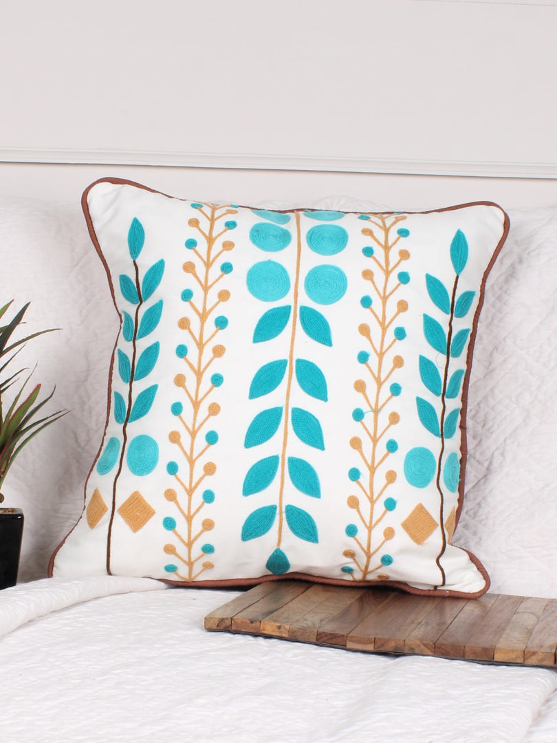 Polycotton Tufted Cushion Cover | Pack of 1 | Ideal for sofas, beds, and lounge chairs