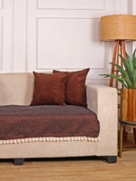 Load image into Gallery viewer, Jute Sofa Seat Cover – Copper, 24x30 Inch