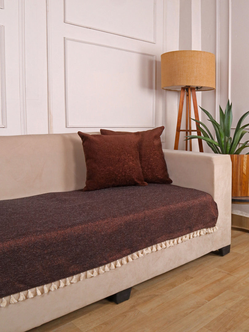 Jute Sofa Seat Cover – Copper, 48x30 Inch