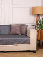 Load image into Gallery viewer, Jute Sofa Seat Cover – Black, 24x60 Inch