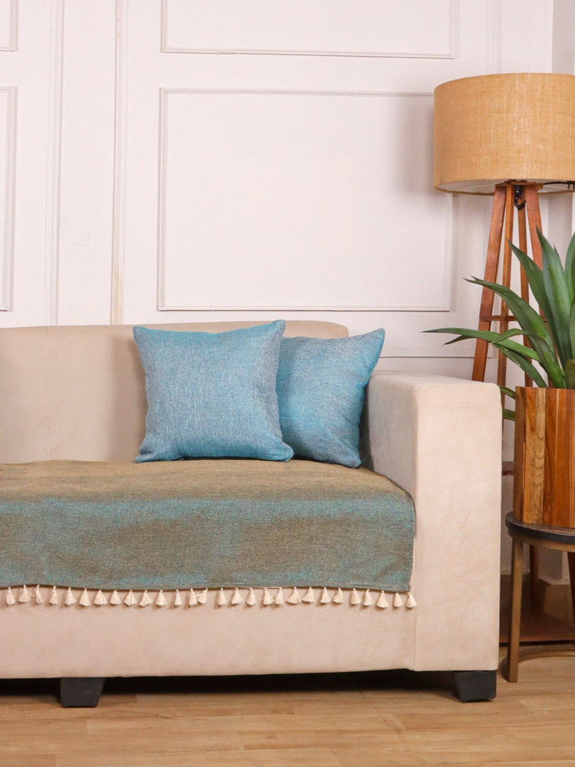 Jute Sofa Seat Cover – Silkbrown, 48x30 Inch