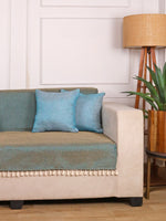 Load image into Gallery viewer, Jute Sofa Seat Cover – Silk Brown, 70x60 Inch