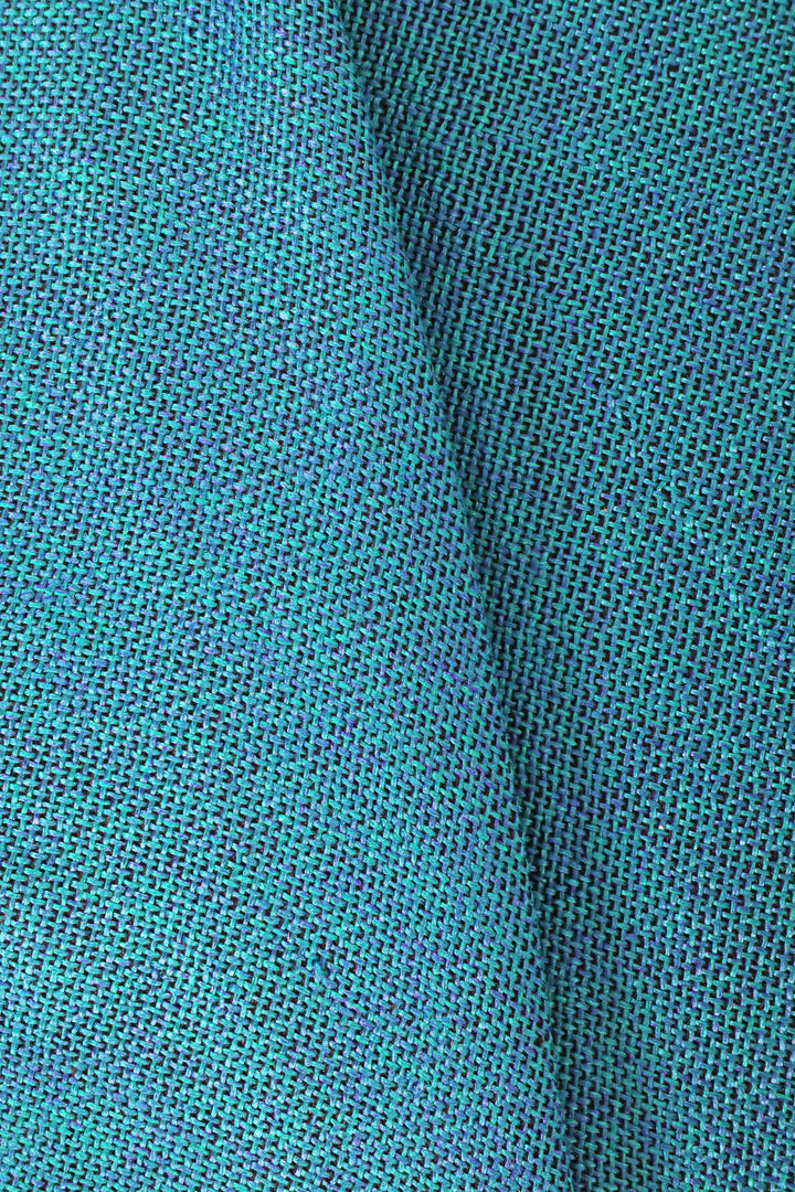 Jute Sofa Seat Cover – Peacock Blue, 24x30 Inch