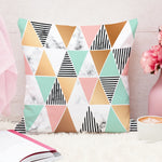 Load image into Gallery viewer, Geometrical Printed Cotton Canvas Cushion Cover Set of 2