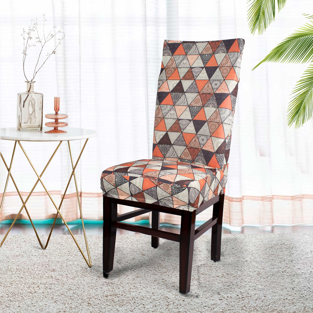 Pyramid Stretchable/Spandex Printed Chair SlipCover
