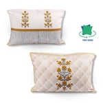 Load image into Gallery viewer, Both Side Block Print Summer Buds Cushion Cover Set of 2 ( 12 X 18 Inches )