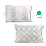 Load image into Gallery viewer, Both Side Block Print Summer Buds Cushion Cover Set of 2 ( 12 X 18 Inches )