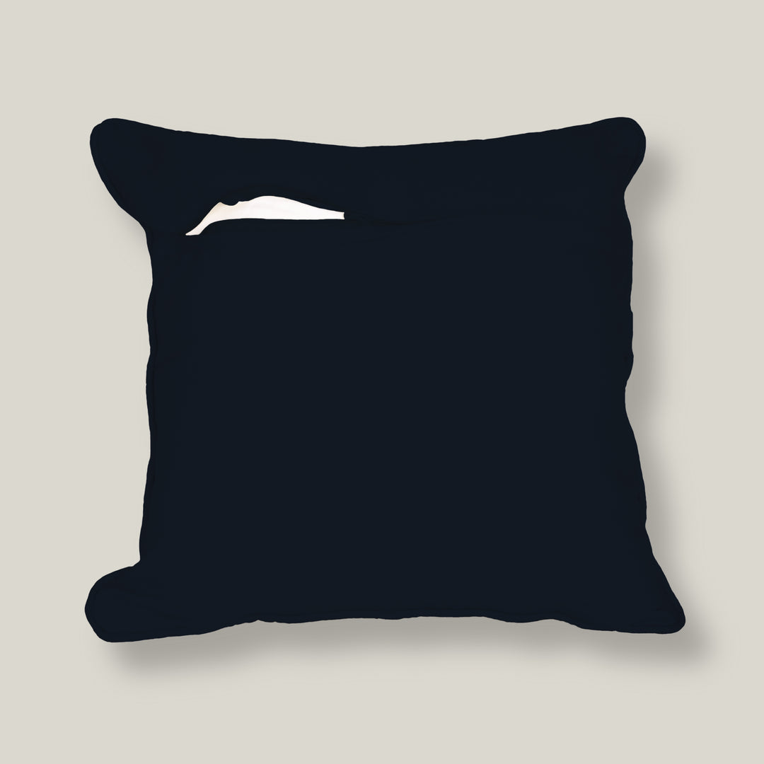 Satin Cranes with Tribal Botanical Motifs in Earthy Tones Cushion Covers | 16x16 Inches |Set of 5