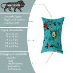 Load image into Gallery viewer, Soft Touch Luxurious Printed Floral Cotton Canvas Rectangular Cushion Cover Set of 2