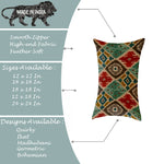 Load image into Gallery viewer, Soft Touch Luxurious Ethnic Printed Cotton Canvas Rectangular Cushion Cover Set of 2