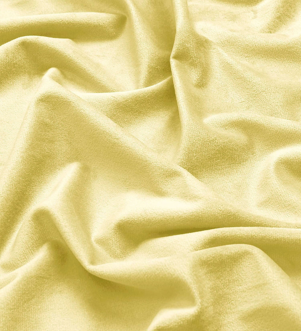 Smooth Textured Velvet Curtains, Premium & Elegant Door Curtains with Tieback and Eyelets (Beige)