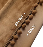 Load image into Gallery viewer, Smooth Textured Velvet Curtains, Premium & Elegant Door Curtains with Tieback and Eyelets (Brown)