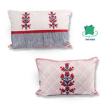Load image into Gallery viewer, Both Side Block Print Summer Buds Cushion Cover Set of 2 ( 12 X 18 Inches )