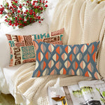 Load image into Gallery viewer, Soft Touch Luxurious Ethnic Printed Cotton Canvas Rectangular Cushion Cover Set of 2