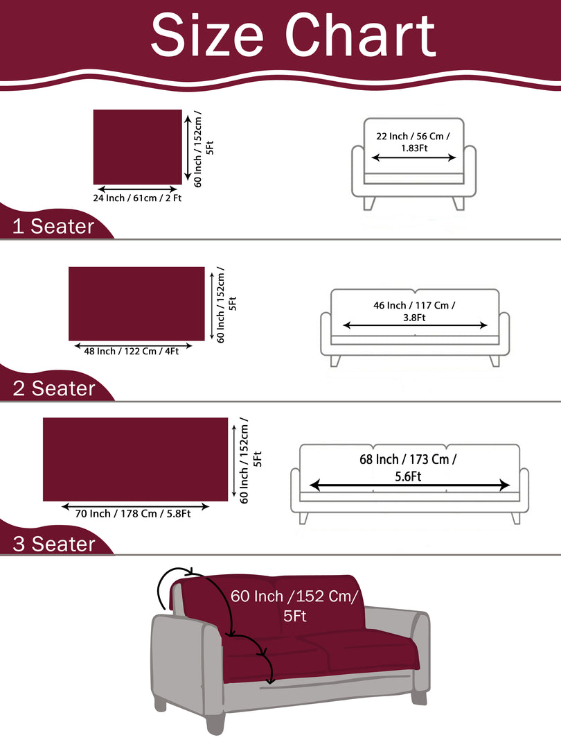 Jute Sofa Seat Cover – Grey, 48x60 Inch
