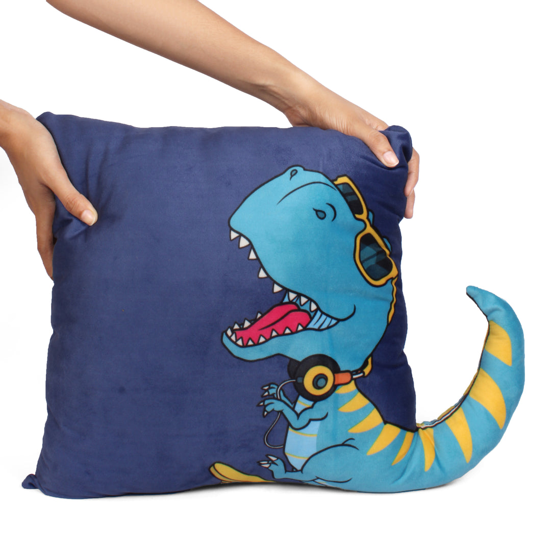 Addorable Cuddly and Perfect Plush Cute Shaped Cushion for all ages - Dino Skates
