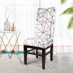 Load image into Gallery viewer, Lattice Printed Spandex Chair Slipcovers | Stretchable Chair Covers
