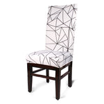 Load image into Gallery viewer, Lattice Printed Spandex Chair Slipcovers | Stretchable Chair Covers
