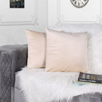 Load image into Gallery viewer, Soft Luxurious Velvet Cushion Covers Set of 2, Beige