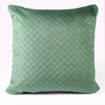 Load image into Gallery viewer, Both Side Quilted Velvet Cushion Cover (Set of 2), Green
