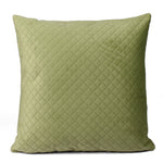 Load image into Gallery viewer, Both Side Quilted Velvet Cushion Cover (Set of 2), Mehndi