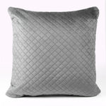 Load image into Gallery viewer, Both Side Quilted Velvet Cushion Cover (Set of 2), Grey