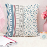 Load image into Gallery viewer, Geometrical Printed Canvas Cotton Cushion Covers, Set of 5