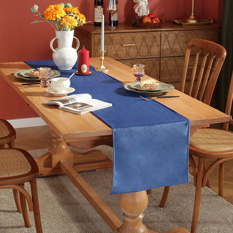 Luxurious Velvet Table Runner for Elegant Dining, Blue
