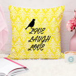 Load image into Gallery viewer, Yellow Bird Floral Printed Canvas Cotton Cushion Covers, Set of 5
