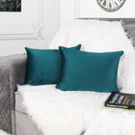 Load image into Gallery viewer, Both Side Quilted Velvet Rectangular Cushion Cover (Set of 2), luxury