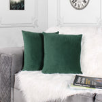 Load image into Gallery viewer, Soft Luxurious Velvet Cushion Covers Set of 2, Green