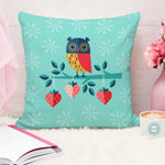 Load image into Gallery viewer, Owl Printed Cotton Canvas Cushion Cover, Pack of 5