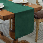 Load image into Gallery viewer, Luxurious Velvet Table Runner for Elegant Dining, Green