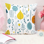 Load image into Gallery viewer, Multi-Color Leaf Printed Canvas Cotton Cushion Covers, Set of 2