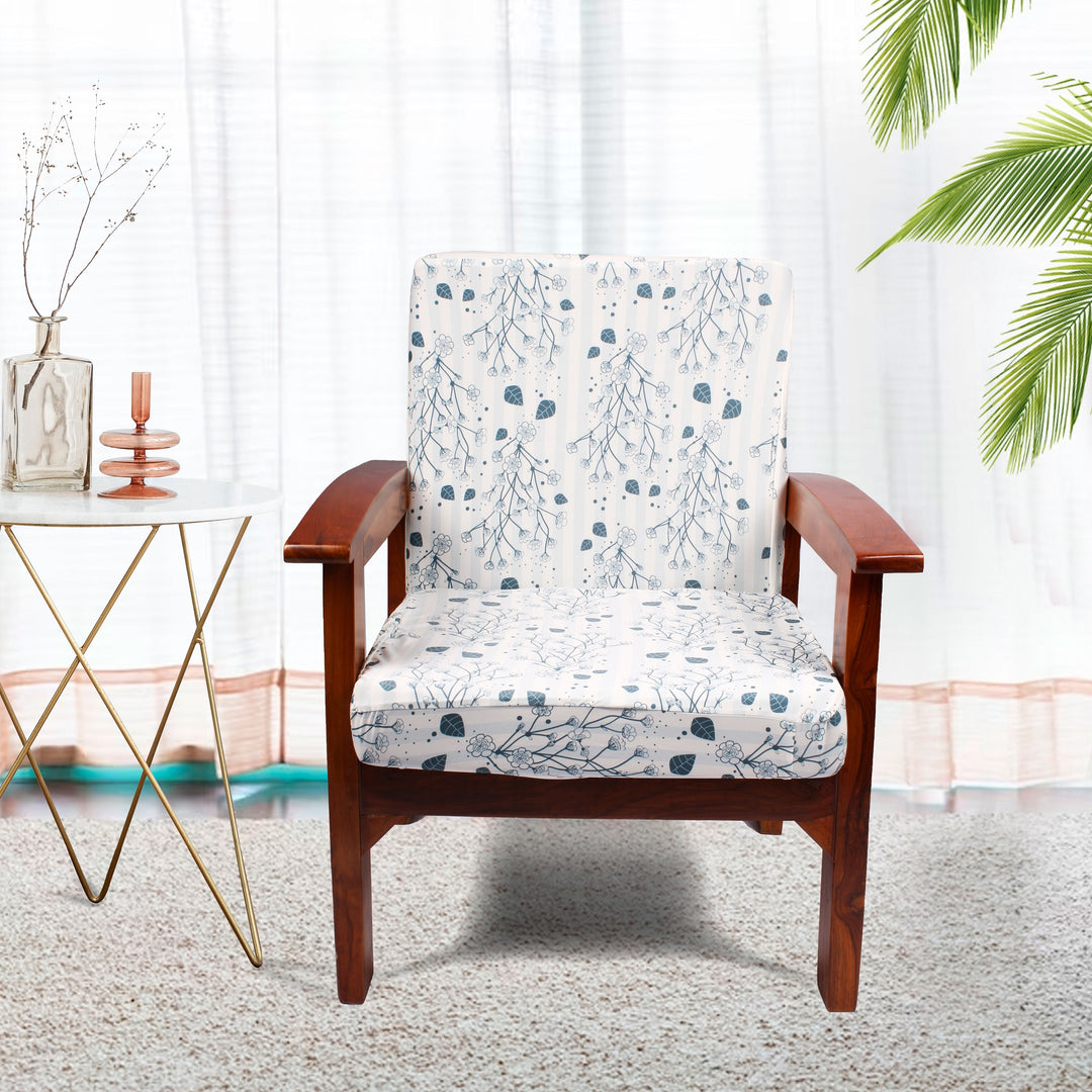 Floral Dendrite Stretchable/Spandex Printed Sofa Slip Cover