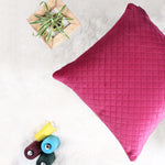 Load image into Gallery viewer, Both Side Quilted Velvet Cushion Cover (Set of 2), Maroon