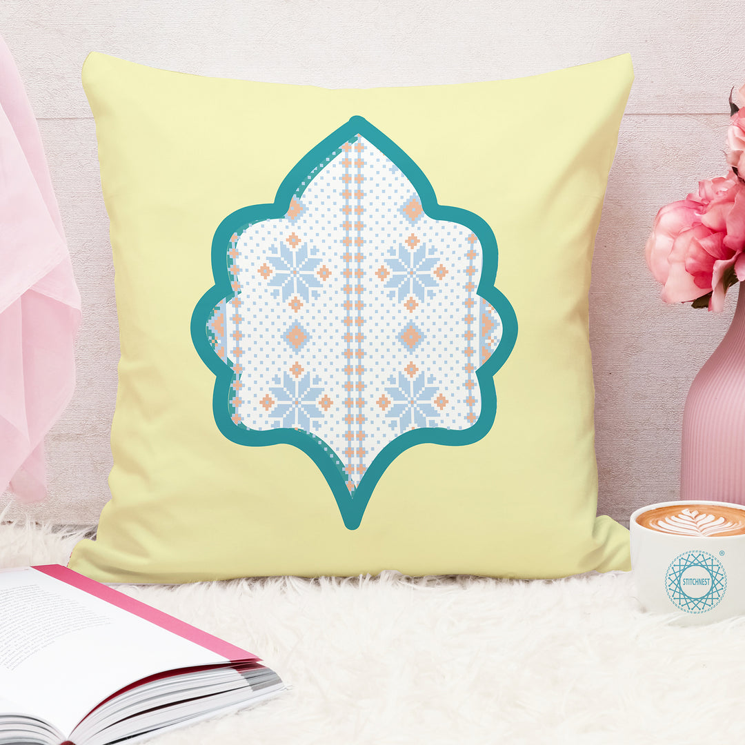 Elephant Printed Cotton Canvas Cushion Covers, Set of 5