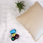 Load image into Gallery viewer, Both Side with PomPom Quilted Velvet Cushion Cover (Set of 5), Beige