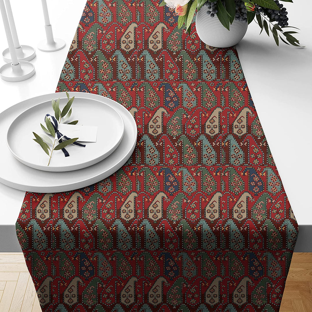 Serenity Exotic Canvas Table Runner for a Summery Look