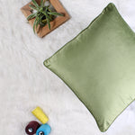 Load image into Gallery viewer, Velvet Cushion Cover With Piping - Perfect for Home Décor Set of 2, Mehndi