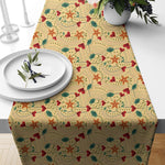 Load image into Gallery viewer, Floral Cotton Canvas Table Runner