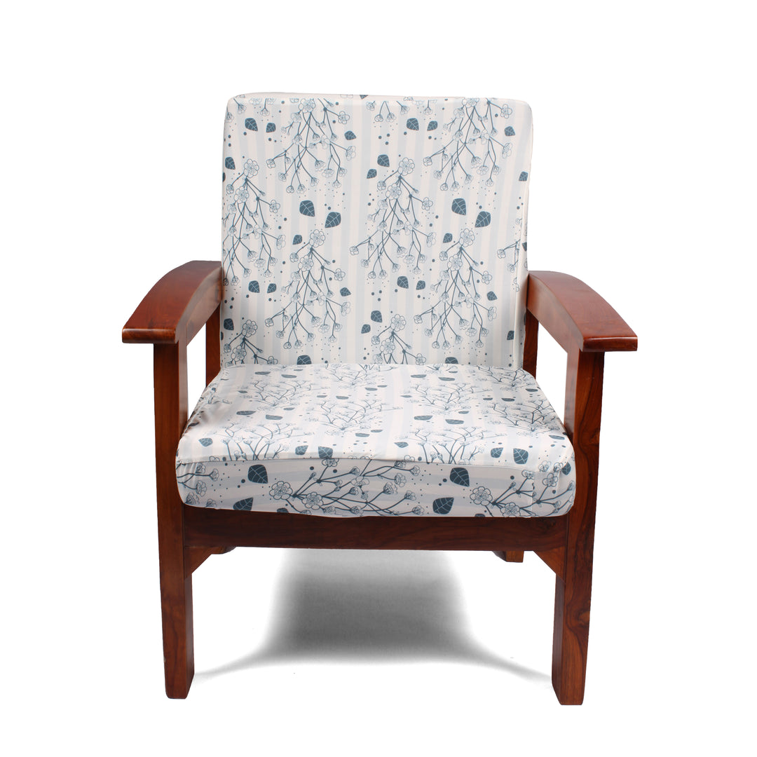 Floral Dendrite Stretchable/Spandex Printed Sofa Slip Cover