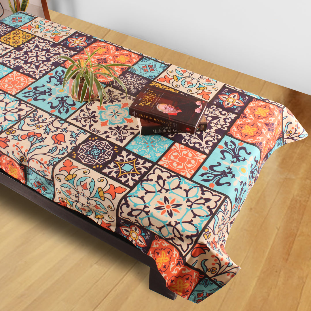 Premium Cotton Canvas Table Cover for Home and Events, 40X60 Inches