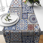 Load image into Gallery viewer, Ethnic Box Exotic Canvas Table Runner for a Summery Look
