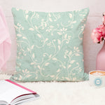 Load image into Gallery viewer, Teal Printed Canvas Cotton Cushion Covers, Combo Set of 2 (24 x 24 Inches)